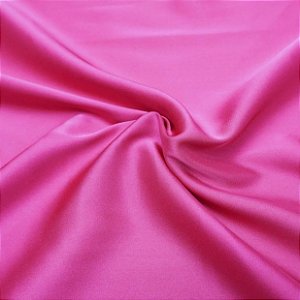 Tecido Cetim / Crepe Prada Pink (50cm x 1,40mt)