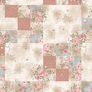 Tecido Tricoline Digital Provence - Patchwork, 50cm x 1,50mt