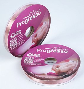 Fita De Cetim Progresso Rosa Velho CF002, 10mm - Rolo 50mt