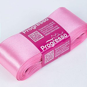 Fita De Cetim Progresso Rosa Escuro CF009, 38mm - Peça 10mt