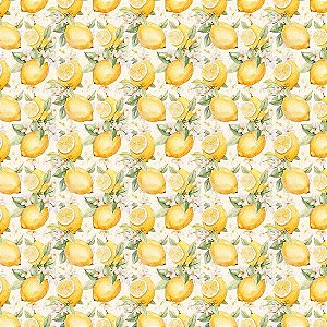 Tecido Tricoline Digital Lemon Taste 2, 50cm x 1,50mt