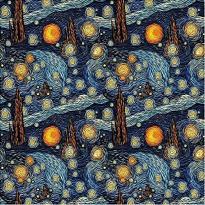 Tecido Tricoline Digital Starry Night 2, 50cm x 1,50mt