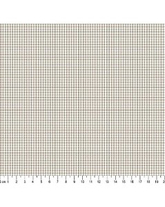 Tricoline Xadrez 1XM (Bege Forte) 100% Algodão 50cm x 1,50mt