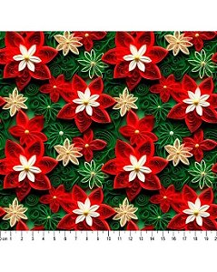 Tricoline Estampa Digital Natal 2024 (Cor 16) 50cm X 1,50mt
