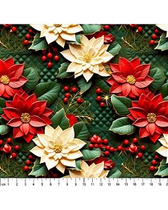 Tricoline Estampa Digital Natal 2024 (Cor 01) 50cm X 1,50mt