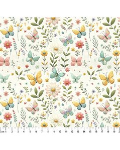 Tricoline Digital 3D Natural Beauty (Cor 02) 50cm x 1,50mt