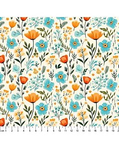 Tricoline Digital 3D Natural Beauty (Cor 04) 50cm x 1,50mt