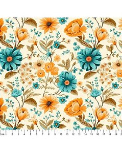 Tricoline Digital 3D Natural Beauty (Cor 07) 50cm x 1,50mt