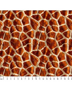 Tricoline Digital 3D Animal Print Girafa (50cm x 1,50mt)