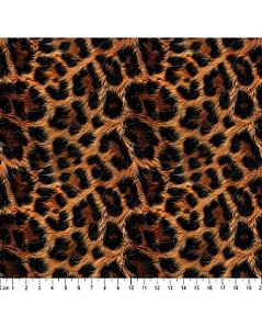 Tricoline Digital 3D Animal Print Onça (50cm x 1,50mt)