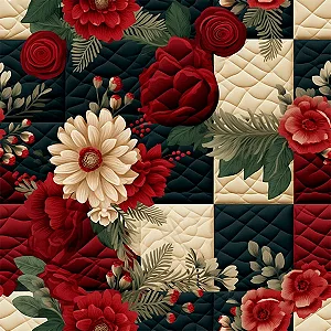 Tricoline Digital Quilt Christmas 3, 100% Alg. 50cm x 1,50mt