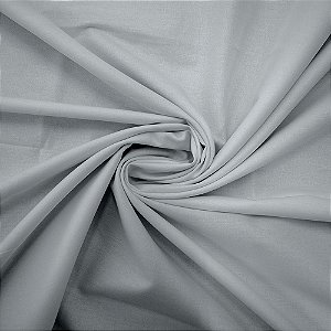 Tecido Tricoline Liso Peri Cinza Claro 100%Alg 50cm x 1,50mt