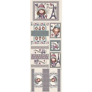 Tricoline Digital Painel Inverno em Paris, 50cm x 1,50mt