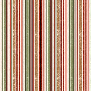 Tricoline Digital Listrado Meu Natal, 100%Alg. 50cm x 1,50mt