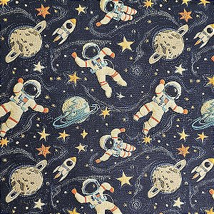 Tricoline Digital Interestelar Astronautas, 50cm x 1,50mt