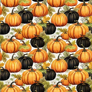 Tricoline Digital Halloween 45, 100% Algodão, 50cm x 1,50mt
