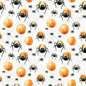 Tricoline Digital Halloween 47, 100% Algodão, 50cm x 1,50mt