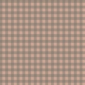 Tricoline Xadrez Surton Bege Escuro, 100%Alg., 50cm x 1,50mt