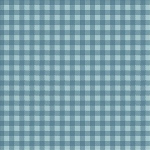 Tricoline Xadrez Surton Azul Claro, 100%Algod. 50cm x 1,50mt