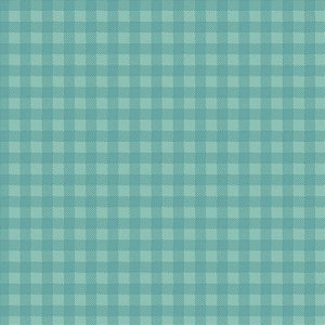 Tricoline Xadrez Surton Verde Aqua, 100%Algod. 50cm x 1,50mt