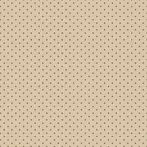 Tricoline Poá Pequeno Tom Tom Bege, 100%Alg., 50cm x 1,50mt