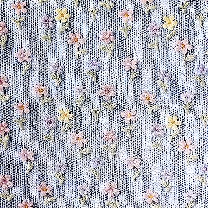 Tricoline Digital Tiny Flowers 08, 100%Algodão 50cm x 1,50mt