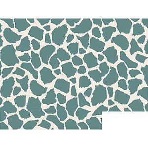 Tecido Tricoline Pele de Girafa Verde, 100%Alg 50cm x 1,50mt