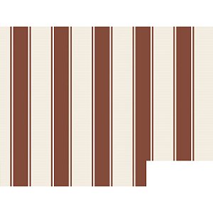 Tecido Tricoline Savana Listrado Marrom 100%Alg 50cm x 1,50m