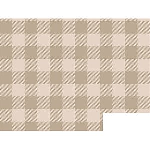 Cotton Linen Xadrez G Bege 80%Alg. 20% Linho, 50cm x 1,52mt