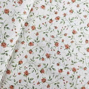 Cotton Linen Floral 80% Algodão 20% Linho, 50cm x 1,52mt