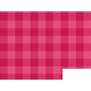 Cotton Linen Xadrez G Pink 80%Alg. 20% Linho, 50cm x 1,52mt