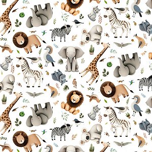 Tricoline Digital Selva Baby, 100% Algodão, 50cm x 1,50mt