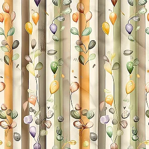 Tricoline Digital Safari Boho 06, 100% Algodão 50cm x 1,50mt