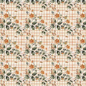 Tricoline Digital Orange Lemonade 3, 100%Alg, 50cm x 1,50mt