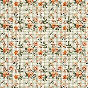 Tricoline Digital Orange Lemonade 2, 100%Alg, 50cm x 1,50mt