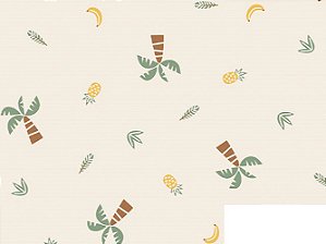 Cotton Linen Coqueiros 01, 80%Alg. 20%Linho, 50cm x 1,52mt