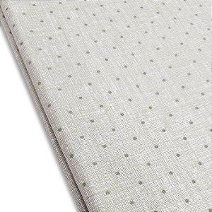 Tricoline Linho com Poá Verde Cana 100%Algodão 50cm x 1,50mt