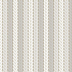 Tricoline Listrado Tricô Cinza, 100% Algodão, 50cm x 1,50mt