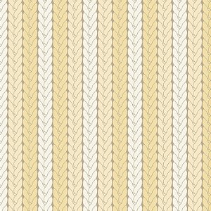 Tricoline Listrado Tricô Amarelinho, 100% Alg, 50cm x 1,50mt