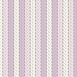 Tricoline Listrado Tricô Lilás, 100% Algodão, 50cm x 1,50mt