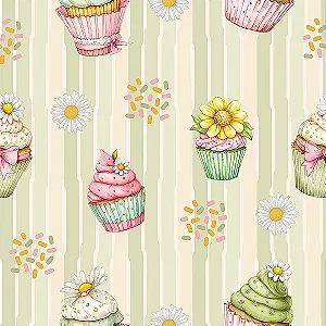 Tricoline Digital Sweeties 6, 100% Algodão 50cm x 1,50mt