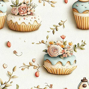 Tricoline Digital Delicatesse Cake 2, 100%Alg, 50cm x 1,50mt