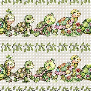 Tricoline Digital Tartar Fileira, 100%Algodão, 50cm x 1,50mt