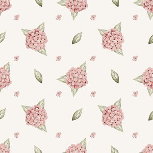 Tricoline Digital Floral Delicadeza, 100% Alg. 50cm x 1,50mt