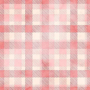 Tricoline Digital Xadrez Berry 1, 100% Algodão, 50cm x 1,50m