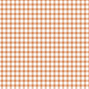 Tricoline Xadrez Peri G Terracota Claro 100%Alg 50cm x 1,50m