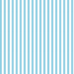 Tecido Tricoline Listrado Peri Azul Bebê, 50cm x 1,50mt