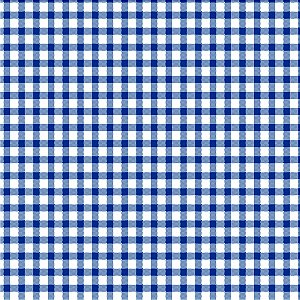 Tecido Tricoline Xadrez Peri G Azul Royal, 50cm x 1,50mt