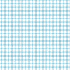 Tecido Tricoline Xadrez Peri G Azul Bebê, 50cm x 1,50mt