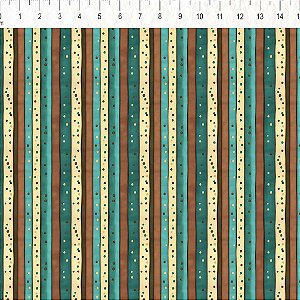Tricoline Digital Listrado CF, 100% Algodão, 50cm x 1,50mt